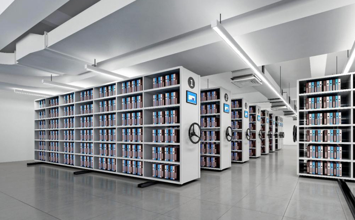 學(xué)校智能圖書館密集書架圖 學(xué)校智能圖書館密集書架圖